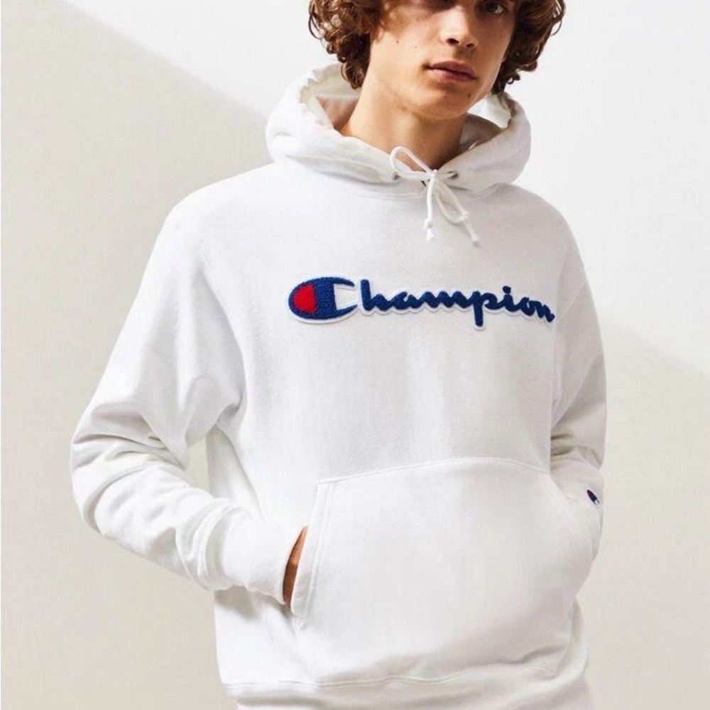 White Champion Hoodie